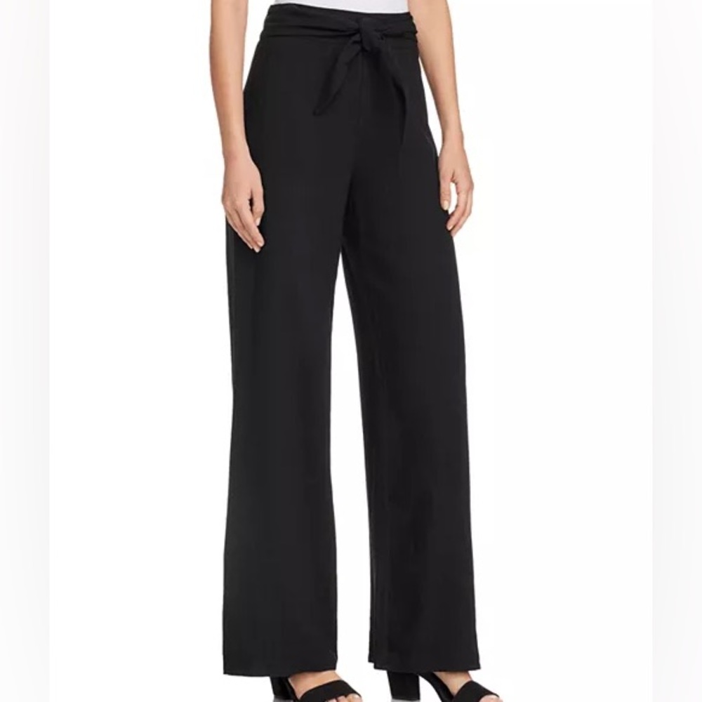 AQUA Tie-Waist Wide-Leg Pants - 100% Exclusive